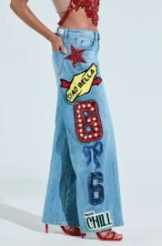 CHECK IT OUT OVERSIZED PATCH JEANS AKIRA at Akira